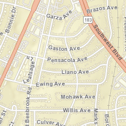 4613-4617 Marks Place, Fort Worth, TX Street Map