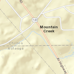 Mountain Creek Alabama Street Map