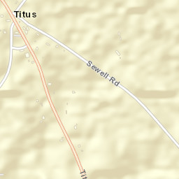 Titus Alabama Street Map