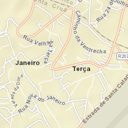 Água de Pena Street Map