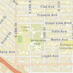 Logan Heights California Street Map