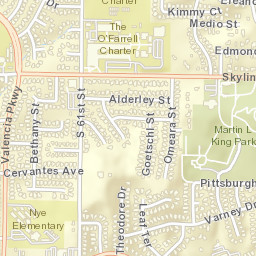 South Encantato California Street Map