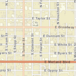 223-299 North Turner Street Hobbs Street Map