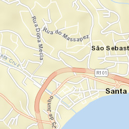 Santa Cruz Street Map