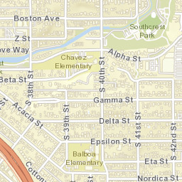 South Crest California Street Map