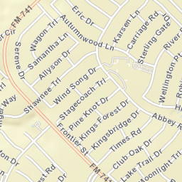 2022 Lake Trail Dr Forney TX 75126 Street Map