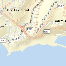 Ponta do Sol Street Map