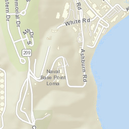 Fort Rosecrans California Street Map