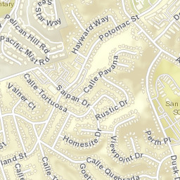 Paradise Hills California Street Map