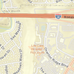 4928-4998 Bryant Irvin Road, Fort Worth Street Map