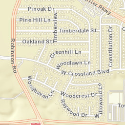3700-3730 Robinson Road, Grand Prairie, TX Street Map