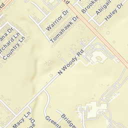 1260-1332 North Woody Road Dallas TX Street Map