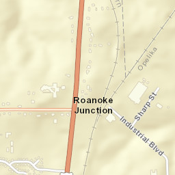 Roanoke Junction Alabama Street Map