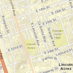 Lincoln Acres California Street Map