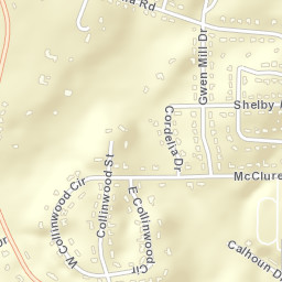 Collingwood Alabama Street Map
