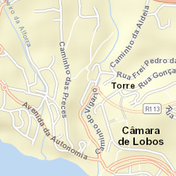 Câmara de Lobos Street Map