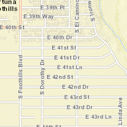 Fortuna Foothills Arizona Street Map