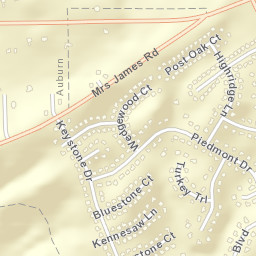 Ridge Grove Alabama Street Map