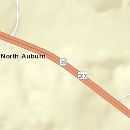 North Auburn Alabama Street Map