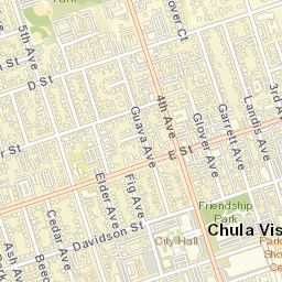 Chula Vista, California Street Map