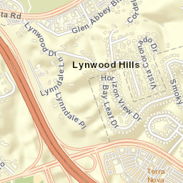 Lynwood Hills California Street Map