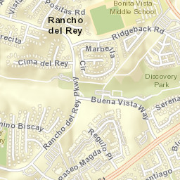 Rancho del Rey California Street Map