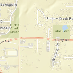 6604 Big Springs Drive, Arlington, TX Street Map