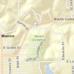 401 Washington Street, Marion, AL 36756 Street Map