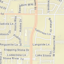 4351 Hulen Circle East, Fort Worth, TX Street Map