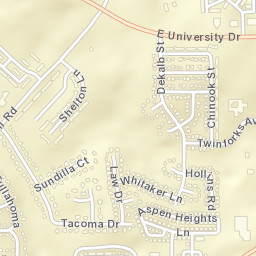 Shelton Woods Alabama Street Map
