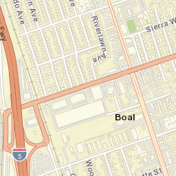 Boal California Street Map