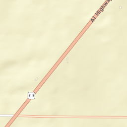 Cedarville Alabama Street Map