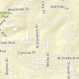 Cary Woods Alabama Street Map