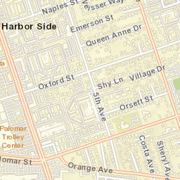 Harbor Side California Street Map