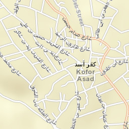 Kafr Asad Street Map