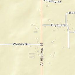 Newbern Alabama Street Map