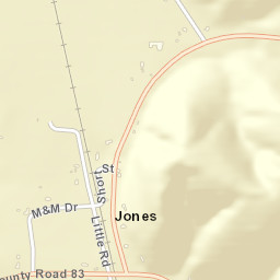Jones Alabama Street Map