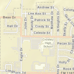 321 North Heights Drive, Crowley, TX 76036 Street Map