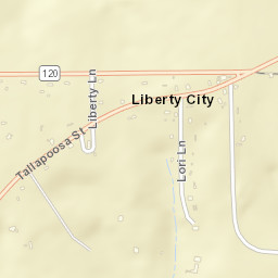 Liberty City Alabama Street Map