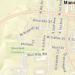 555-633 South Main Street, Mansfield, TX  Street Map