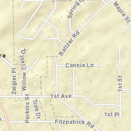 North Elmore Alabama Street Map