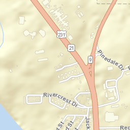 Tarwater Alabama Street Map
