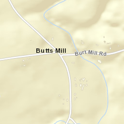 Butts Mill Alabama Street Map