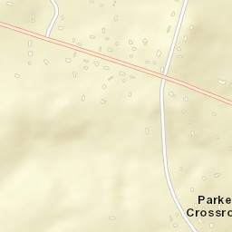 Parkers Crossroads Alabama Street Map