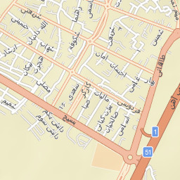 Falavarjan Street Map