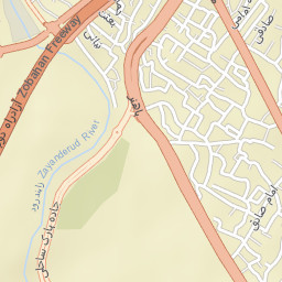 Kelishad and Soderjaan Street Map