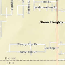 2037-2083 S Hampton Rd, Glenn Heights, TX Street Map