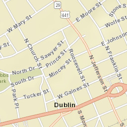 345 Bellevue Avenue, Dublin, GA 31021 Street Map