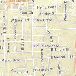 301-399 Shirley Street Marshall TX 75670 Street Map