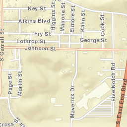 1701 South East End Boulevard, Marshall Street Map